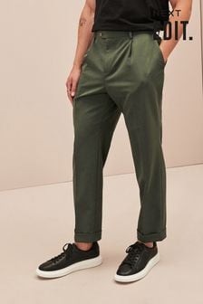 Green EDIT Relaxed Fit Suit Trousers (D59231) | 96 zł