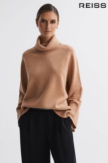 Reiss sproščenega pulover z zavihanim ovratnikom iz Blend in kašmirja (D59233) | €180