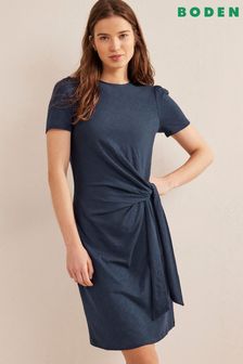 Boden Blue Knot Front Jersey Dress (D59283) | €53