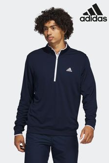 Marineblau - adidas Golf Performance Sweatshirt mit viertellangem Reißverschluss (D59400) | 58 €