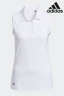 Білий - Adidas Golf Ultimate 365 Solid Sleeveless Polo Shirt (D59437) | 1 717 ₴