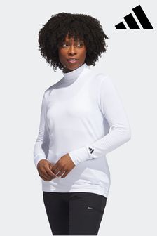 Weiß - adidas Golf Cold.rdy Langärmeliges Shirt mit Stehkragen (D59441) | 92 €