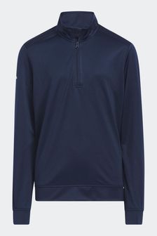 Темно-синяя толстовка с короткой молнией Adidas Golf (D59482) | €41