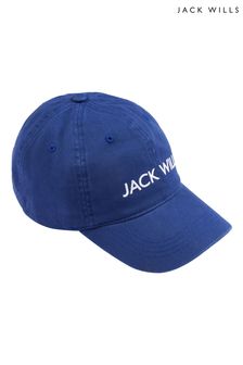 Jack Wills Blue Block Logo Cap (D59513) | LEI 119