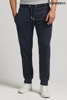 Синий - Спортивные брюки из органического хлопка с вышивкой Superdry Vintage (D59541) | €76