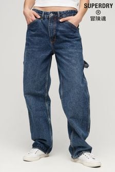 Superdry Blue Organic Cotton Vintage Carpenter Jeans (D59633) | €54