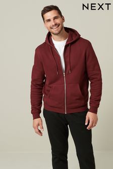 Red Zip Through Hoodie (D59812) | €34