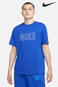 Nike Blue Oversized Embroided Logo T-Shirt (D60109) | €21.50