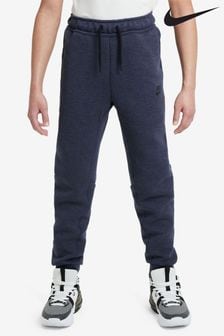 Ciemny niebieski - Spodnie do biegania z polaru Nike Tech (D60165) | 475 zł