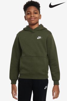Nike Khaki Green Club Fleece Overhead Hoodie (D60239) | BGN 115