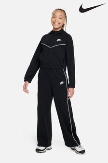 Nike Black Zip Through Wide Leg Tracksuit (D60247) | kr1 340