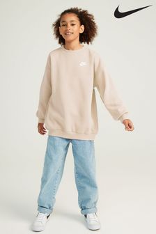 Neutral - Nike Club Oversize-Sweatshirt aus Fleece (D60257) | 59 €