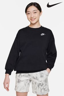Nike Black Oversized Club Fleece Sweatshirt (D60258) | BGN 109