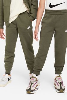 Zielony khaki - Polarowe spodnie dresowe Nike Club  (D60282) | 240 zł