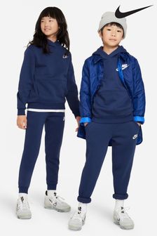 Marineblau - Nike Club Fleece-Kapuzensweatshirt (D60287) | 62 €