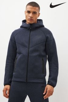 Navy - Nike Tech Fleece Full Zip Hoodie (D60355) | kr2 010