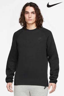 Negro - Sudadera de polar con cuello redondo Tech de Nike (D60360) | 141 €