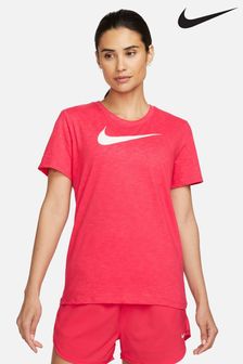 Ярко-розовый - футболка с логотипом-галочкой Nike Drifit (D60363) | €45