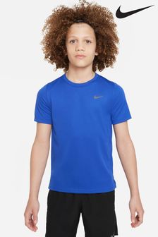 Niebieski - Koszulka Nike Dri-fit Miler (D60383) | 160 zł