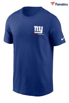 Nike Blue NFL Fanatics New York Giants Essential Team Incline T-Shirt (D60473) | €40