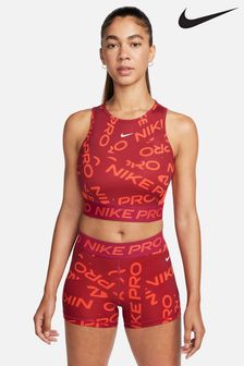 Nike Red Pro Crop All Over Print Tank (D60502) | €21