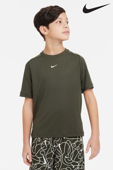 Kaki zelena - Nike Dri-fit Multi + Training T-shirt (D60546) | €21