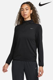 Negro - Nike Dri-fit Swift Element Uv Half Zip Running Top (D60560) | 85 €