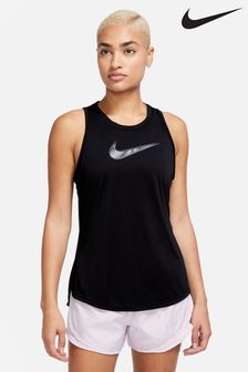 Черный - Nike майка для бега с логотипом Dri-fit (D60647) | €18