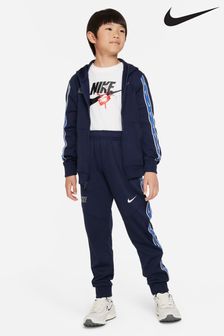 Nike Blue Sportswear Repeat Zip Through Hoodie (D60690) | €79