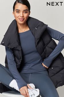 Charcoal Grey Padded Gilet with Clasp Detail (D60699) | BGN 165