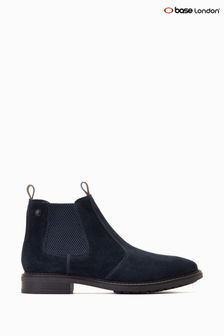 Base London Blue Nelson Pull On Chelsea Boots (D61035) | €102