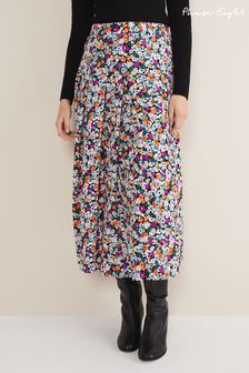 Phase Eight Natural Mona Floral Pleat Skirt (D61094) | €46