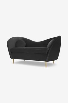 MADE.COM Modern Velvet Charcoal Grey Kooper 2 Seater Sofa (D61106) | €1,102.50