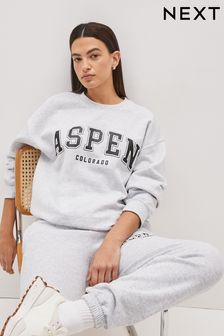 Grey Aspen Graphic Sweatshirt (D61123) | 205 zł
