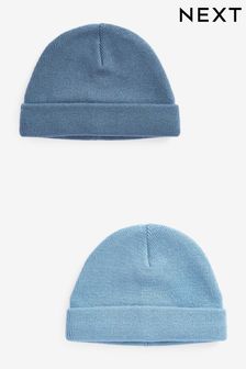 Komplet 2 pletenih kap beanie za dojenčke (0 mesecev–2 let) (D61178) | €9