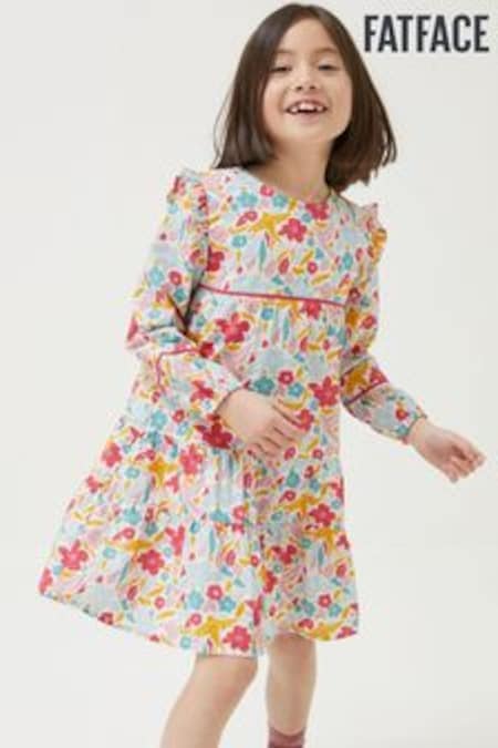 FatFace Red Grace Blooms Dress (D61430) | AED130