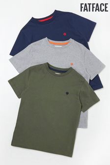 FatFace Blue Short Sleeve T-Shirts 3 Pack (D61449) | $69