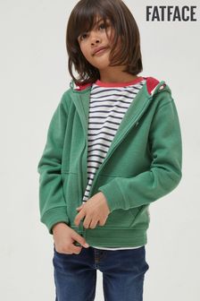 Зеленая толстовка на молнии с динозавром Fatface (D61452) | €31