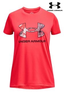 Rot - Under Armour Tech T-Shirt mit Print am Ärmel (D62441) | 13 €