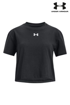 Under Armour Black Crop Sportstyle Logo Short Sleeve T-Shirt (D62461) | KRW49,100