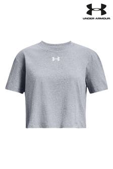 Under Armour Grey Crop Sportstyle Logo Short Sleeve T-Shirt (D62462) | €33
