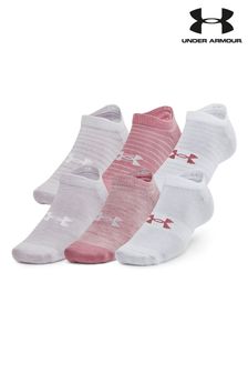Under Armour Pink Under Armour Essential No Show Socks 6 Pack (D62557) | kr234