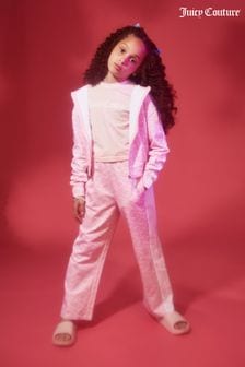 Розовые свободные спортивные брюки для девочек Juicy Couture (D62795) | €82 - €99