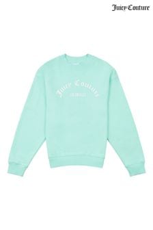 Juicy Couture Mädchen Sweatshirt mit Rundhalsausschnitt, Blau (D62810) | 69 € - 83 €