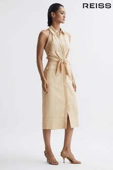 Women s Natural Casual Plain Sleeveless Dresses Next Luxembourg