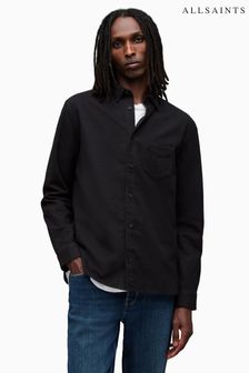 Men s All Saints Black Formal Shirts Next United Arab Emirates