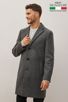 Charcoal Grey Signature Italian Fabric Epsom Coat (D63525) | €75
