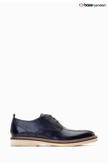Base London Blue Woody Lace Up Derby Shoes