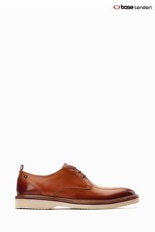 Tan - Base London Woody Lace Up Derby Shoes (D63592) | kr1 460