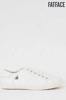 FatFace Lola Bee White Leather Embroidered Trainers (D63760) | 74 €